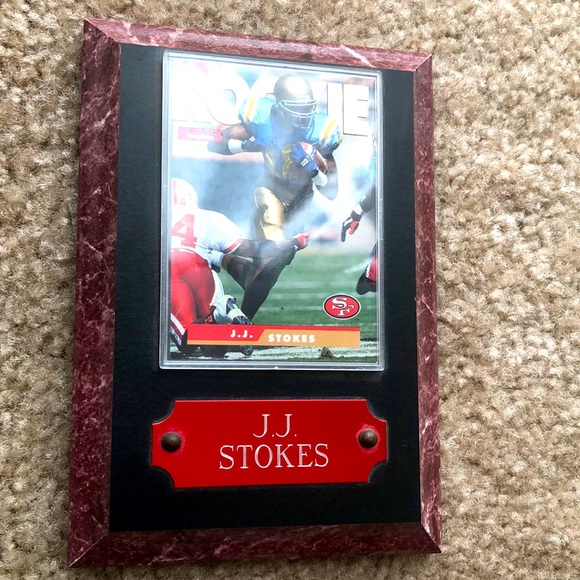Other - J.J. Stokes ROOKIE Card Plaque - SF 49ers/UCLA